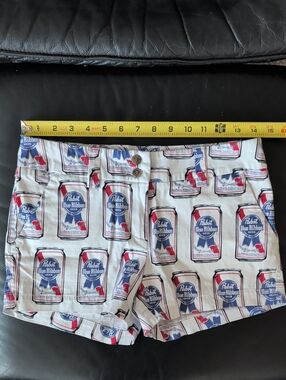 Loudmouth Pabst Blue Ribbon PBR women's shorts